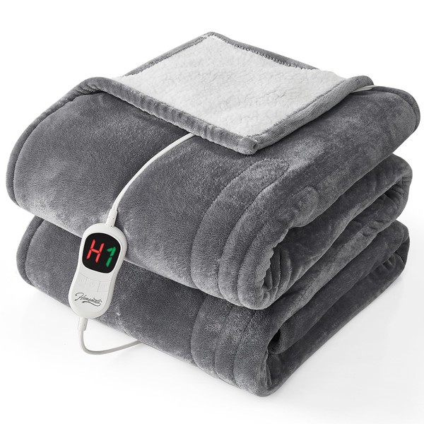 HomeMate Electric Heated Blanket Twin - 62"x84" Heating Bed Blankets