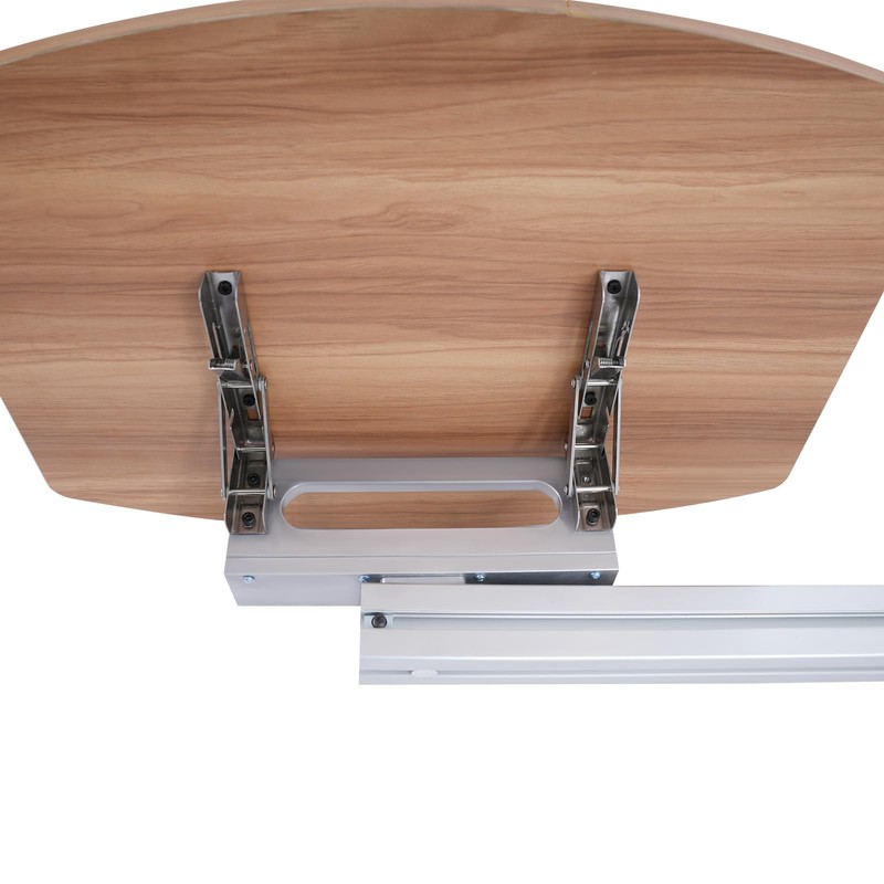 QUEMARQUE RV Table Leg Bracket with Wood Top, RV Dinette