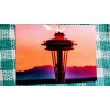 FREDERICKFILMS.COM/SHOP 5 X 7 POST CARD SPACE NEEDLE @ SUNSET