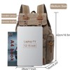 High Capacity Canvas Vintage Backpack - for Hiking Travel 12-15"
