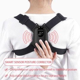 StyleBest Posture Corrector, Smart Posture Corrector 5-50 Degree Adjustable Posture Trainer with Smart Sensor Vibration Reminder Back Stretcher Clamp