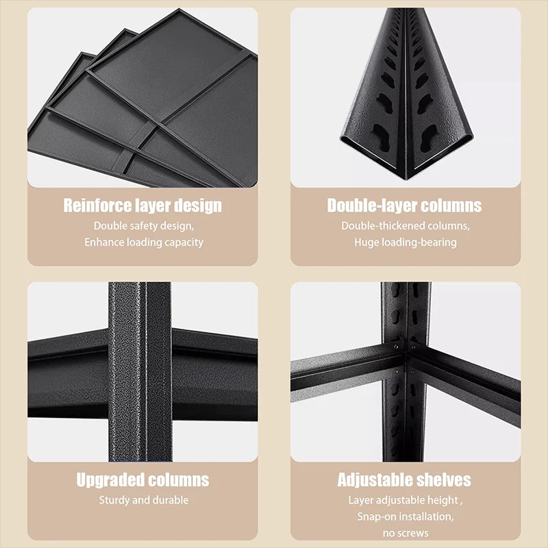 Local Stock 4 Layer Metallic Steel Warehouse Rack for Garage