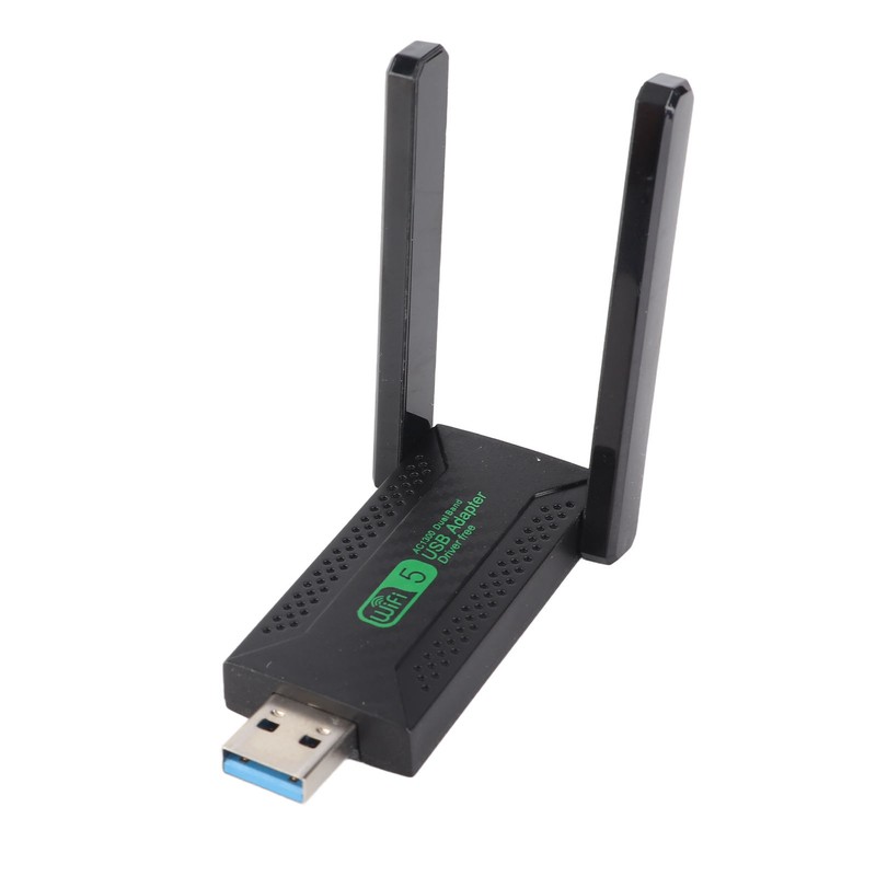USB Wifi Adapter Dual Antennas Dual Band 5G 2.4G 1300Mbps