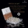 BEADNOVA 10mm Jump Rings Silver Jewelry Jump Rings for Jewelry