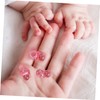 IWOWHERO 100Pcs Acrylic Pacifiers for Shower Decorations Pacifiers Reusable Shower