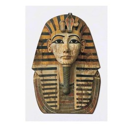 'Egyptian Pharaoh Front View' Temporary Tattoo - Water Resistant, Skin-Safe, Non-Toxic Transfer (TO00080559)