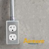 Outlet Box Kit, 2x4'' Utility Electrical Box, Duplex Receptacle 2x4''