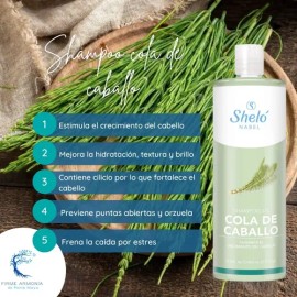 Shampoo Cola De Caballo, Crecimiento Sheló Nabel Cont 950 Ml