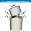 Hibbent NSF/ANSI/CAN 61 Certified Faucet Aerator, 360° Swivel Kitchen Sink
