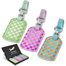 Luggage Tags for Suitcases Travel Accessories: Leather Luggage Tag 3 Pack TSA Approved Airplane Travel Essentials for Women, Bag Tags for Luggage Long Flight Must Haves Travels Gift Airport Essentials