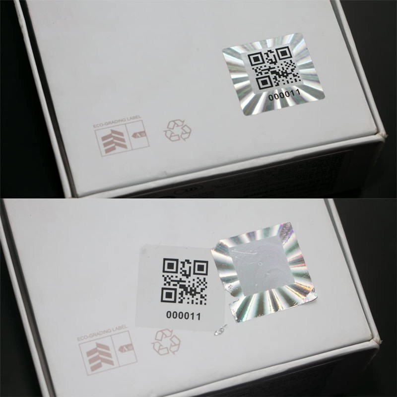 300pcs Hologram QR Code Labels, Tamper-evident Security Seal Sticker,Warranty Void