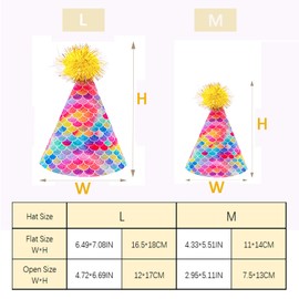 Pai Sence Cone - Sombreros para fiesta de cumpleaños para niños, aula, cumpleaños, cono, con pompones, sombreros de cumpleaños para adultos, regalos de fiesta, M, 10 unidades