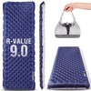 TOBTOS Camping Sleeping Pad with 9.0 R-Value, 4" Thick Inflatable