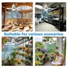 Solar Ceiling Fan Light,Solar Powered Rechargeable Ceiling Fan with 3