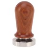 Coffee Tamper with Flat Stainless Steel Base Wooden Handle Coffee