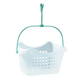 JVL Plastic Peg Basket with 100 Strong Hold Pegs, Aqua,19-216-250