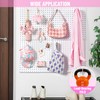 HUHOLE Pegboard Hooks 2 Inch 50PC, Pink Peg Board Hooks,