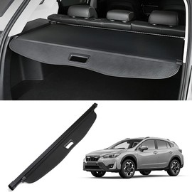 Cosilee Subaru Crosstrek Impreza Cargo Cover Compatible for Subaru Crosstrek and Impreza Hatckback 2018 2019 2020 2021 2022 2023 Rear Trunk Security Cover Shielding Shade