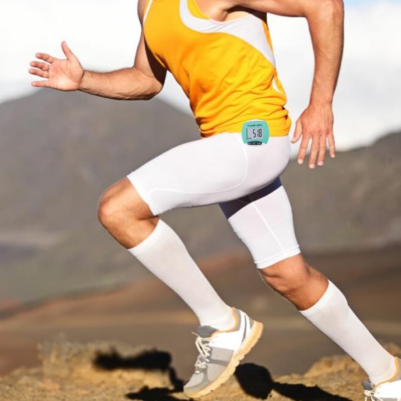 Pedometer for Walking Steps and Miles,Simple Step Counter Clip on