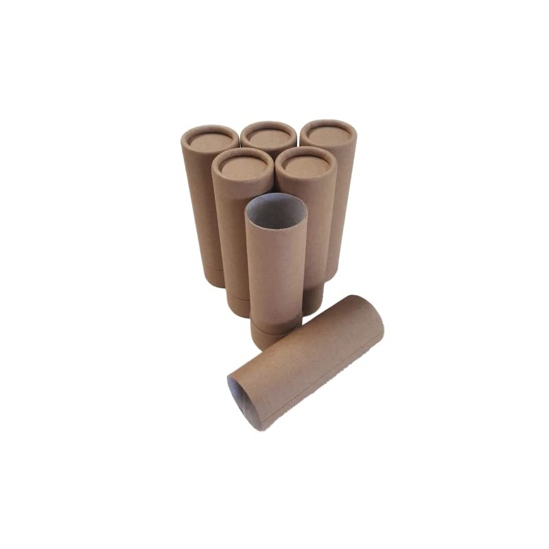Empty Cardboard Deodorant Containers - Push-up Style, top-Fill, Reusable and