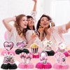 9Pcs Slumber Party Honeycomb Centerpieces Pajama Makeup Party Table Toppers