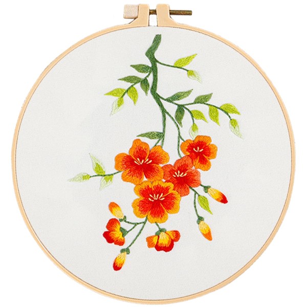 Traziewell Embroidery Set Flower Embroidery Kit Beginner Cross Stitch Kits