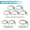 X AUTOHAUX 1 Set Intercooler Hose Clamps Kit for Ford