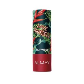 Almay Lip Vibes Lápiz labial con aceite de vitamina E y manteca de karité, acabado mate cremoso, hipoalergénico, Love Yourself, 0.14 oz