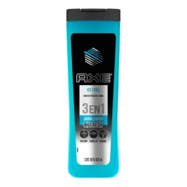 Jabón Líquido Corporal Axe Ice Chill Fresh 3 En 1 400 Ml