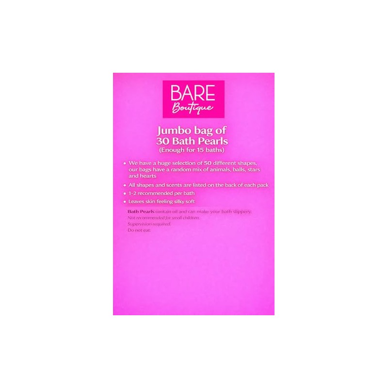 Retro Bath Pearls Jumbo Pack. 30 Assorted Bath Pearls, Various
