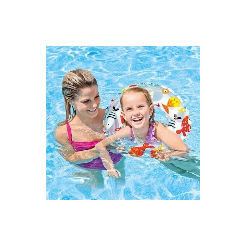 Intex | Salvavidas Estampado Inflable De 61 Cm | Pececitos