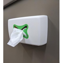 Magnetic Dryer Sheet Dispenser, Magnetic Dryer Mount Storage Box for Laundry Room, White