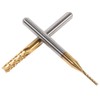 10pcs End Mill Cutter Drill Bits, Titanium Coated End Mill