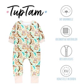 TupTam Organic Cotton Sleeping Bag with Feet - Baby Sleeping Bag 2.5 TOG with Legs & Sleeves, Oeko-Tex, Sloth on Branch