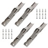 ANBOO Folding Hinge with Locking 4 Pieces, 90° Screw-On Hinge