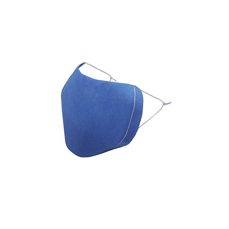 Cubrebocas de 2 capas paquete con 100 piezas (Azul cielo)
