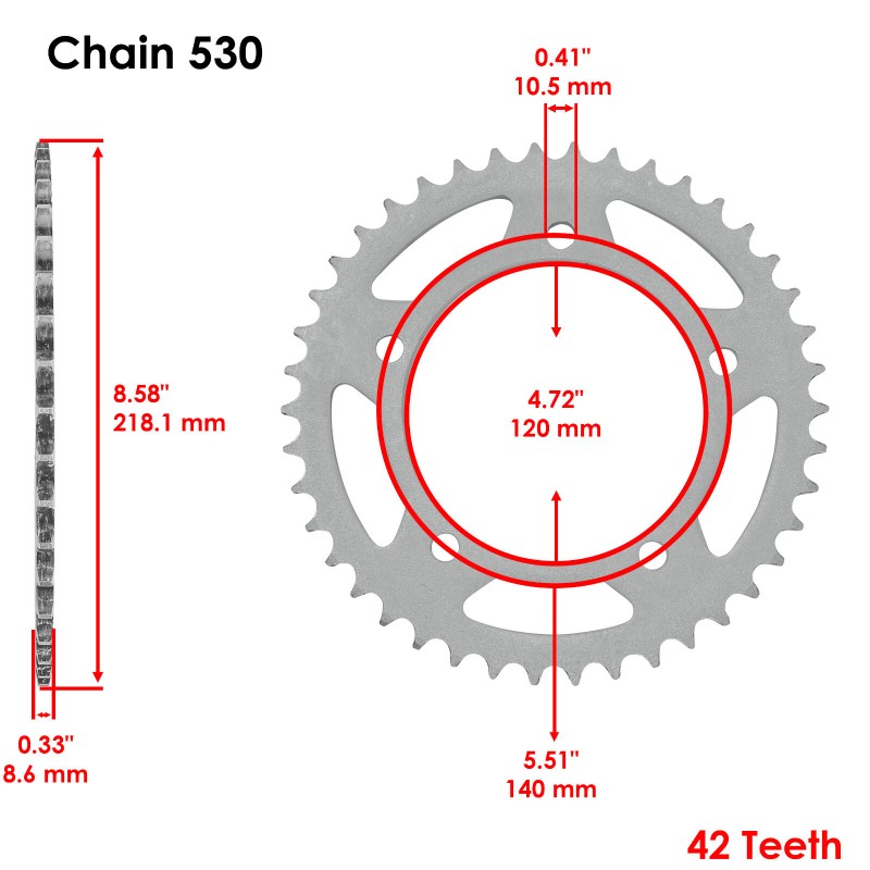 Suzuki Drive Chain & Sprockets Kit for Suzuki GSX-R1000 GSXR1000