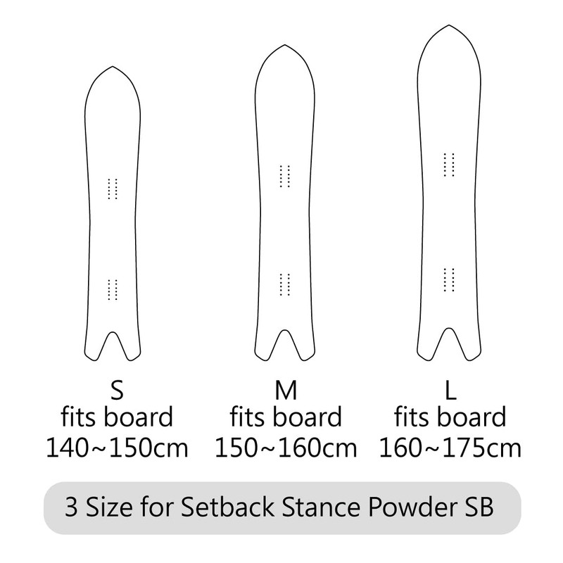 MONS Setback Stance Powder Snowboard Protection Soft Sleeve for Board