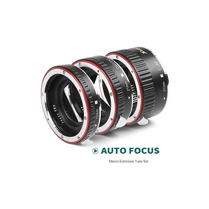 SHOOT XT-364 Auto Focus AF Macro Extension Ring Kit Compatible