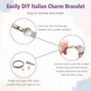 LONIKSTEP Italian Charm Tool 2Pcs Thumb Style 9mm Itanian Charms