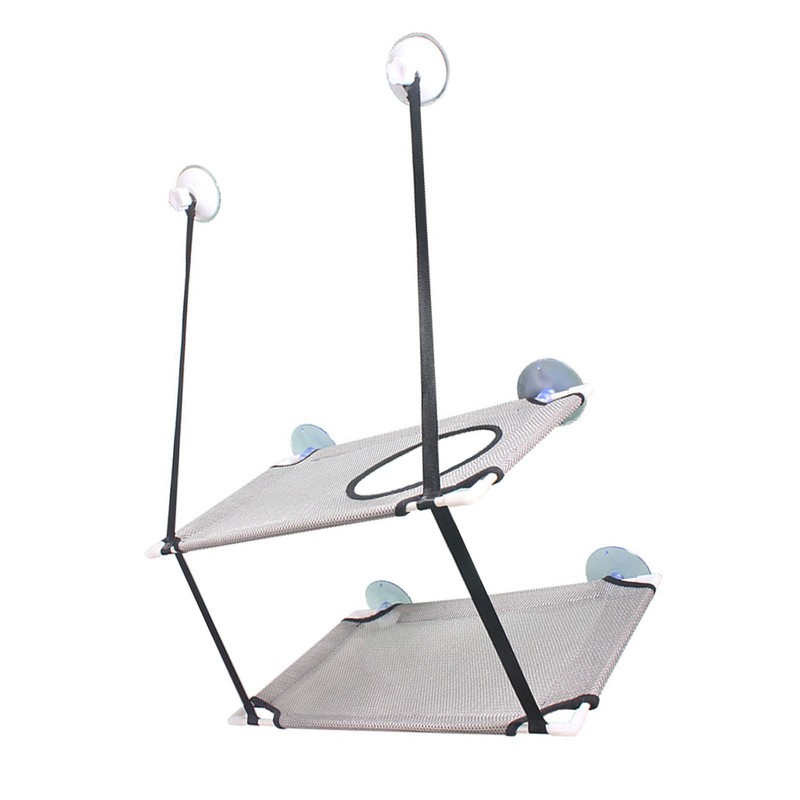Cat Hammock Double Layer Hanging Installation Strong Suction Cup Soft