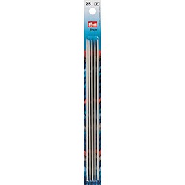 Prym 8" Double Point Aluminum Knitting Needles, 2.5mm