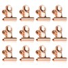 Small Bulldog Paper Clips, Pack of 50 Letter Clips Metal,