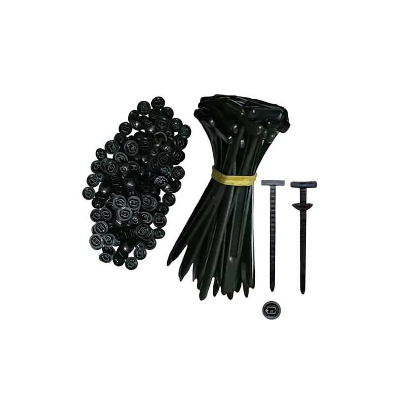 50PCS Nylon Universal Cable Tie Buckle, Heavy Duty Self-Locking Nylon