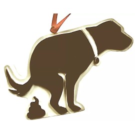 Unbranded Dog Pooping Christmas Tree Ornament Cute Funny Gag Puppy Pooch Poo Poop Gift