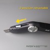 XW Retractable Carpet Knife with Twist-lock Design, Heavy Duty Zinc