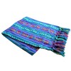 Del Mex Woven Rebozo Style Mexican Table Runner Scarf (Blue)