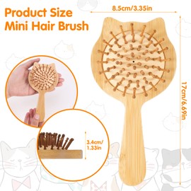 Children's Hair Brush, Hair Brush Without Pulling, Brush, Hair, Children, Girls, Hair Detangling Brush, Dry and Wet Hair, Cat
