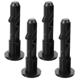 Gatuida Trash Can Lid Hinged Pins, 4pcs Plastic Wheeled 120L Trash Can Hinged Pins Outdoor Garbage Can Recycling Bin Universal Sturdy Plastic Plug Connection