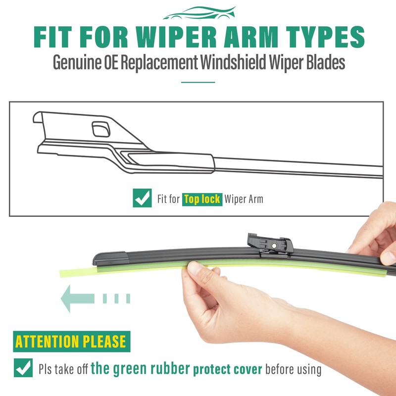 22" 21" Windshield Wiper Blades Replacement for Ford Maverick 2022